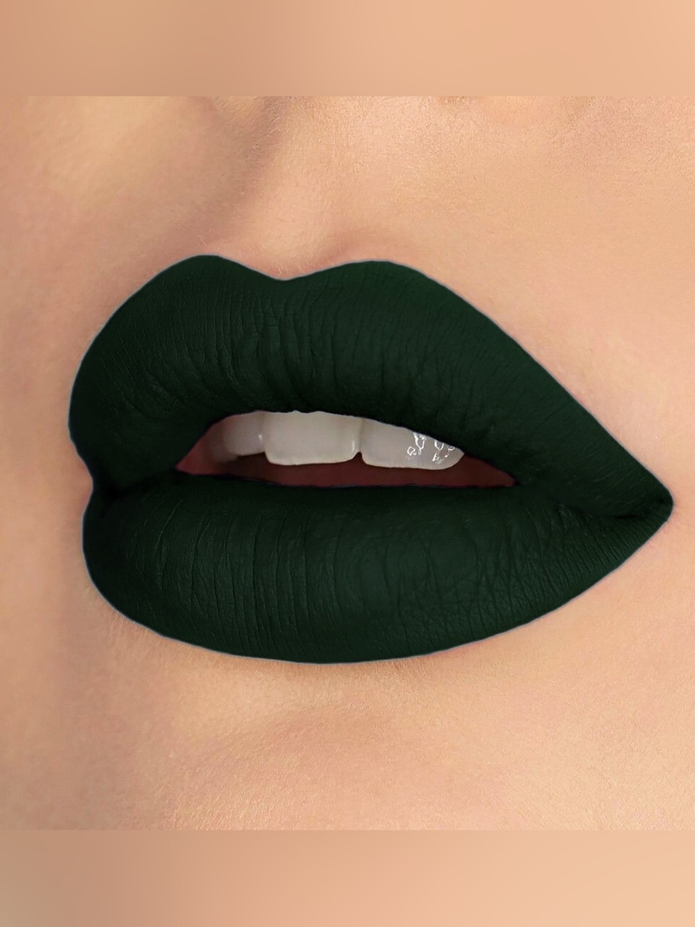 Matte Deep Forest Green - envy  Lipstick - fierce effects